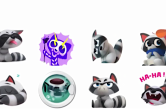 draw and animate stickers and emoji for telegram, whatsapp, discord or for print