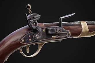 design ultra realistic 3d weapon models, 3d game assets for games and animation