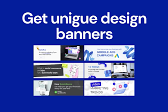 design modern banners for any sizes
