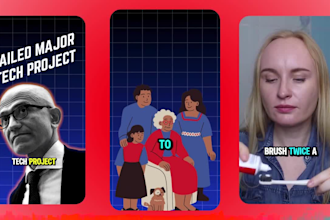 create custom tiktok, instagram reels and edit youtube shorts videos