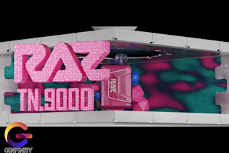 do 3d anamorphic projections video, 3d led billboard animation