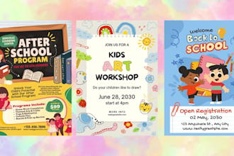 design educational posters and flyers