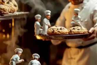 create ai food photography, food animation, ai food images, and miniatures