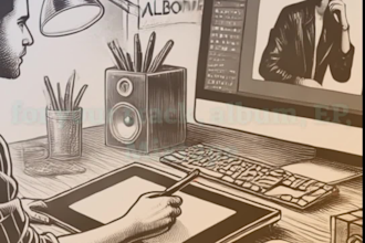 create a professional music cover for your single or album