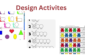 create kids worksheets and educational printables
