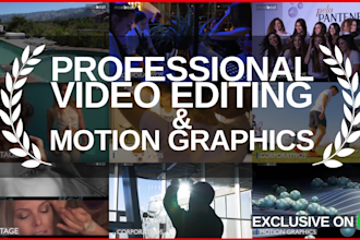 do professional video editing