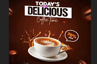 design custom instagram posts and menu templates for your coffee shop