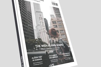 create a 3d page flip animation for the book trailer