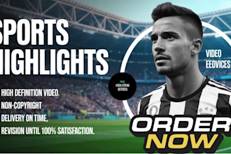 make sports highlights of football documentary video and soccer videos