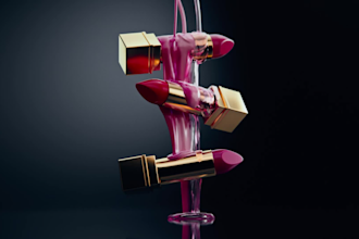 3d cosmetic product animation, ugc beauty product video fb ads, ig reels, amazon
