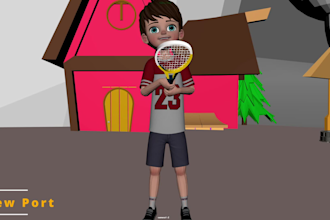 do 3d character animation, 3d modeling, 3d rigging for you