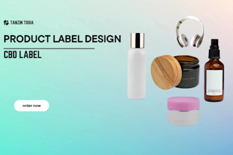design the labels for cbd goods