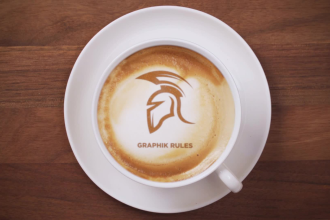 place your company logo in our  latte art short video ad