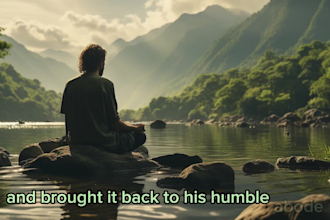 create a video for a short story or ambient music video from stock footage
