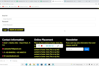 develop python django frontend and backend websites