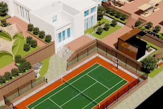 draw 3d site plan and master plan for real estate