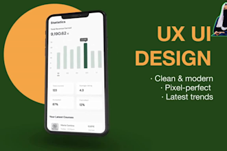 design modern mobile app UI UX for android and ios