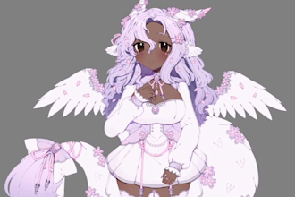 draw, design and rig pngtuber 2d vtuber model live2d vtuber gif