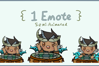 draw cute animated emotes for twitch discord or youtube