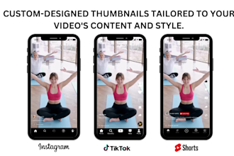 design catchy instagram reels, shorts and tiktok thumbnails