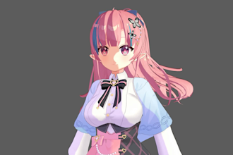 modeling your anime character into 3d