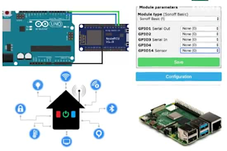 design iot programs on c and python, circuit on proteus