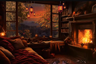 make cozy rain video with natural sound, relaxing video