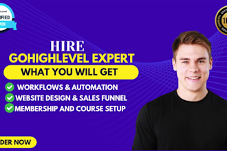 setup gohighlevel domain kajabi funnel pipeline, system io and be your expert VA