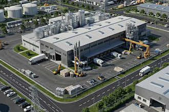 do 3d warehouse design, industrial building, factory design, commercial space