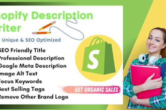 write highly converting shopify product descriptions