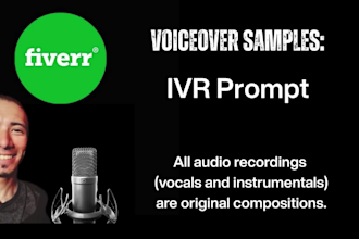 be your voiceover artist for audiobooks, videos and games
