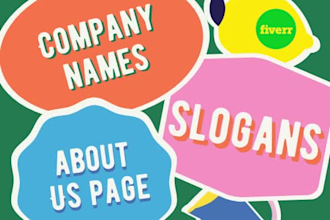 create a brand name for your business, product or service
