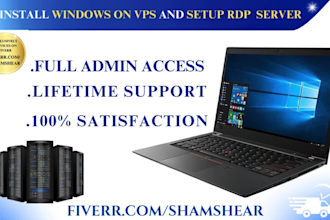 install windows on vps and setup rdp server