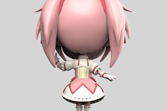 do high quality 3d character sculpting for 3d printing