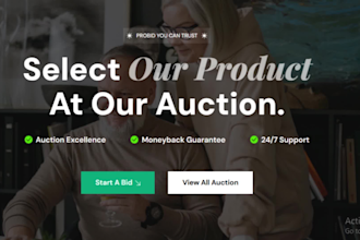 create online bidding auction website,mortgage, insurance, multivendor auction