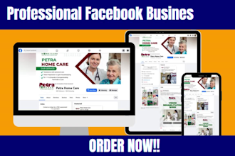 create and set up facebook business page instagram page