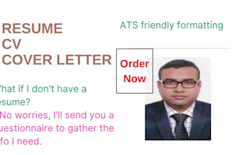 write a professional resume, CV, cover letter that gets you hired