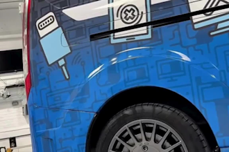 do an attractive vehicle van wrap design stickers illustrate car wrap character