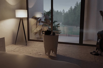 produce realistic building renders with detailed lighting and textures