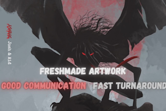 design book cover with illustration, horror fiction style