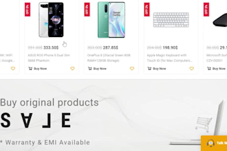 develop a market ready ecommerce website with android app