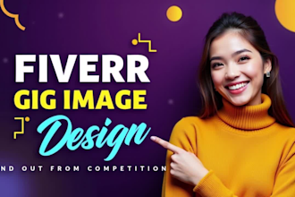 design clickable fiverr gig image, gig thumbnail and gig cover