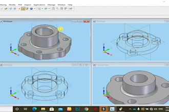 design 3d cad models using creo and solidworks
