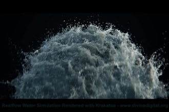 do 3d water simulation, 3d visual effect, fire explosion, 3d liquid animation