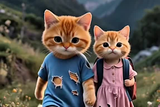 create ai generated animal and cat videos for social media