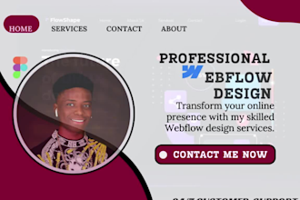 design a professional webflow website wordpress website relume library