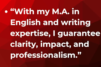 create a professional resume and cover letter
