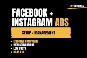 create and manage facebook and instagram ad campaigns