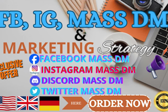do instagram mass dm,  facebook mass dm, discord mass dm, telegram mass dm