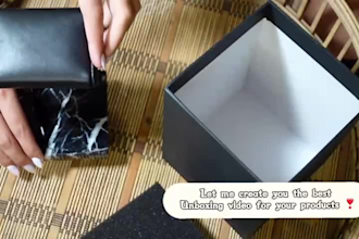 create a professional product unboxing video for your brand